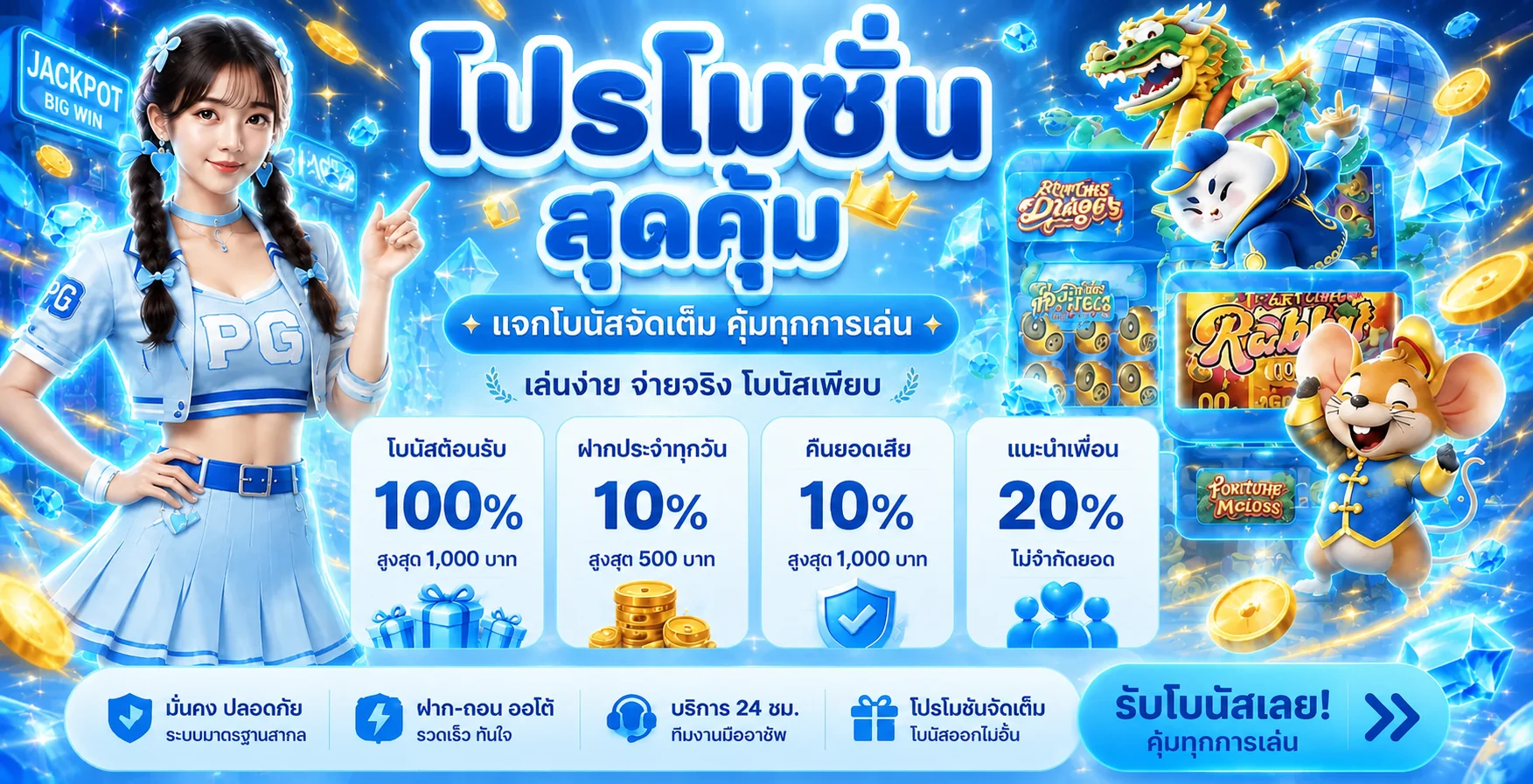 แบนเนอร์หน้าแรก AURA69 คาสิโนออนไลน์ครบวงจร
